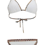 Burberry Check Triangle Halterneck Bikini Set