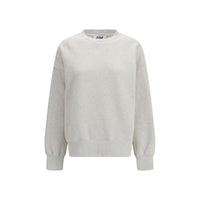 Golden Goose Star Crystal Logo Cotton Sweatshirt — Grey