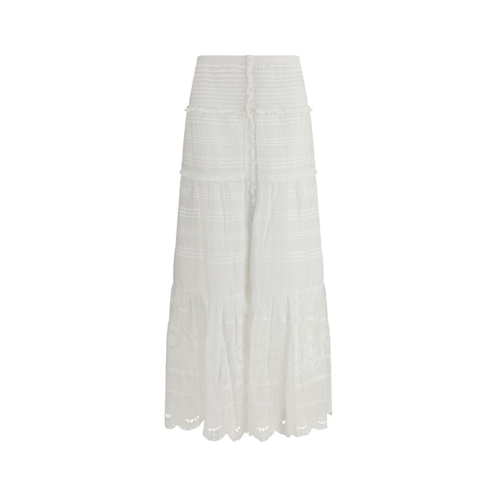 Isabel Marant Étoile Paoline Long Skirt in White