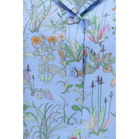 Gucci Floral Print Silk Twill Shirt