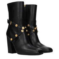Versace Medusa Logo Ankle Boot — Black