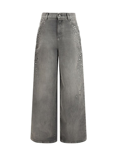 Golden Goose Gray Cotton Jeans Denim