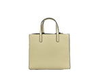 Marc Jacobs Grind Mini Pebbled Leather Tote — Marshmallow