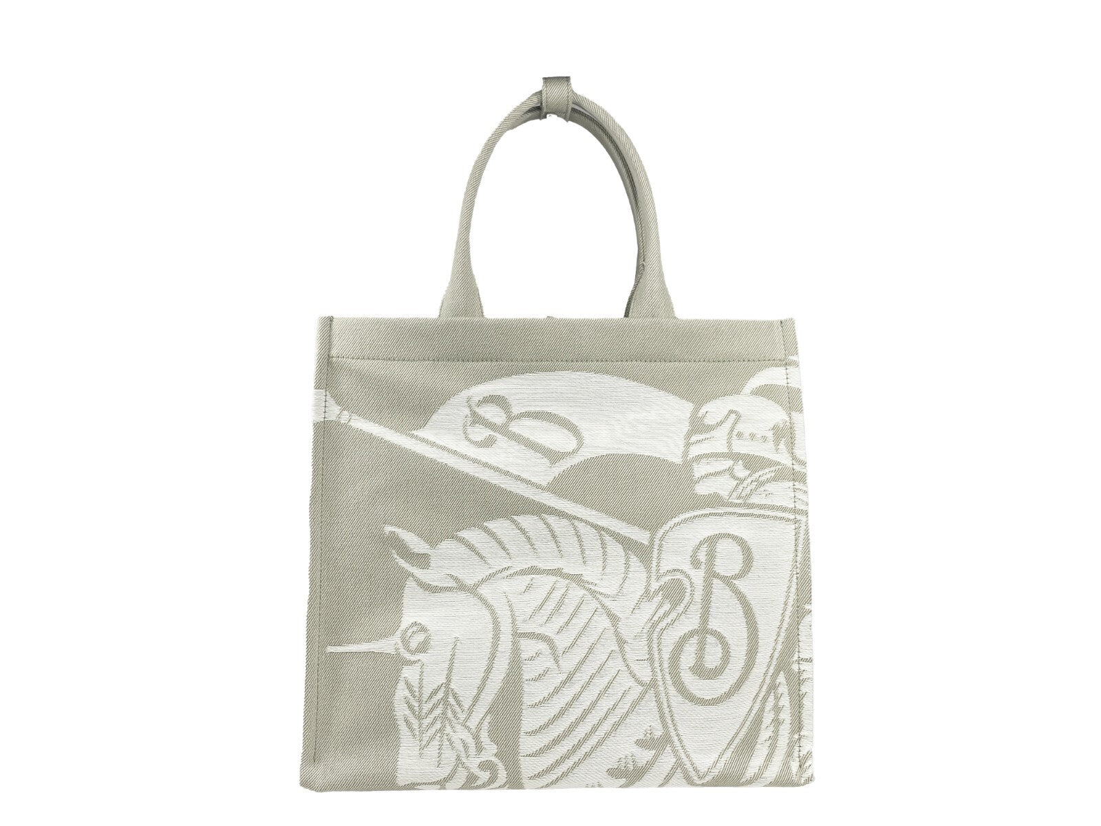 Burberry EKD Canvas Tote Bag with Equestrian Knight Print
