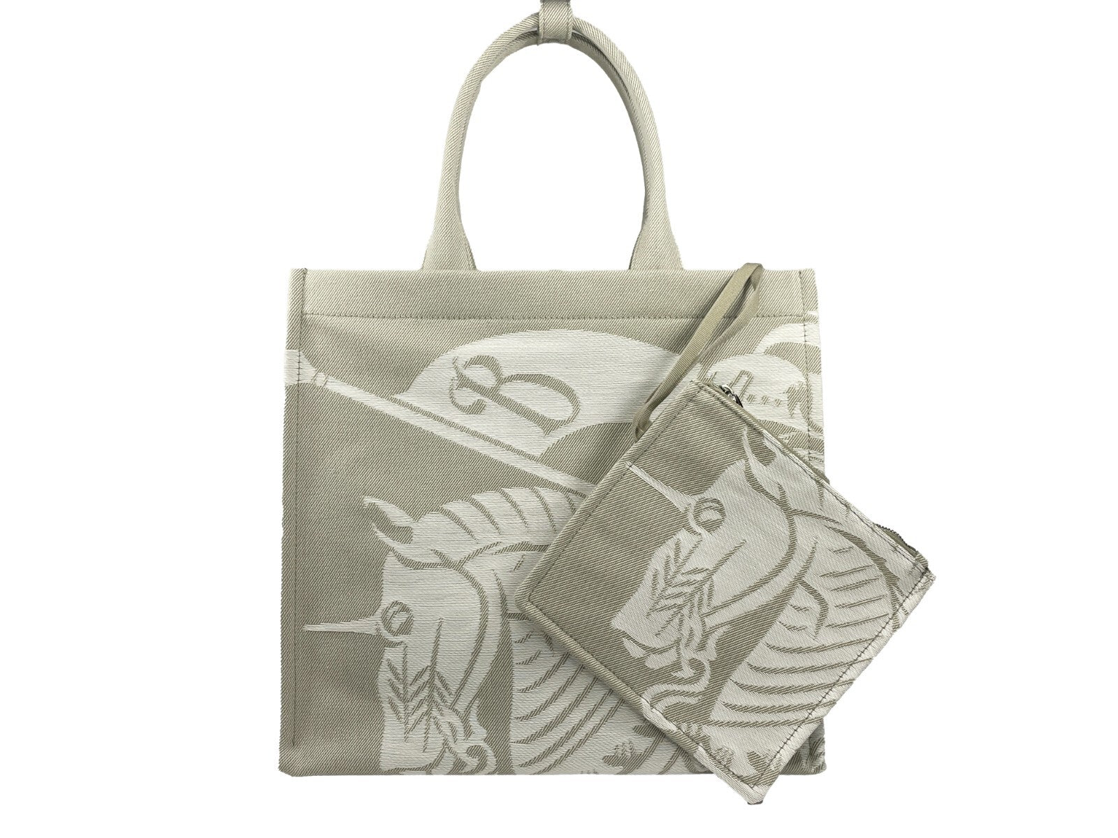 Burberry EKD Canvas Tote Bag with Equestrian Knight Print