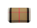 Burberry Madison House Check Crossbody Bag in Chestnut Beige