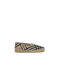 Burberry Check Linen Espadrille — Multicolor