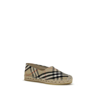 Burberry Check Linen Espadrille — Multicolor