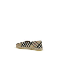 Burberry Check Linen Espadrille — Multicolor