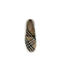 Burberry Check Linen Espadrille — Multicolor