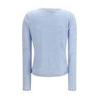 Miu Miu Cashmere Henley Long Sleeve T-Shirt