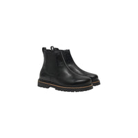 Birkenstock Highwood Slip-On Leather Ankle Boot — Black
