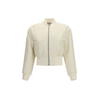 Balenciaga Cropped Technical Faille Bomber Jacket