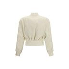 Balenciaga Cropped Technical Faille Bomber Jacket