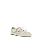 Prada Crochet Knit Logo Sneakers