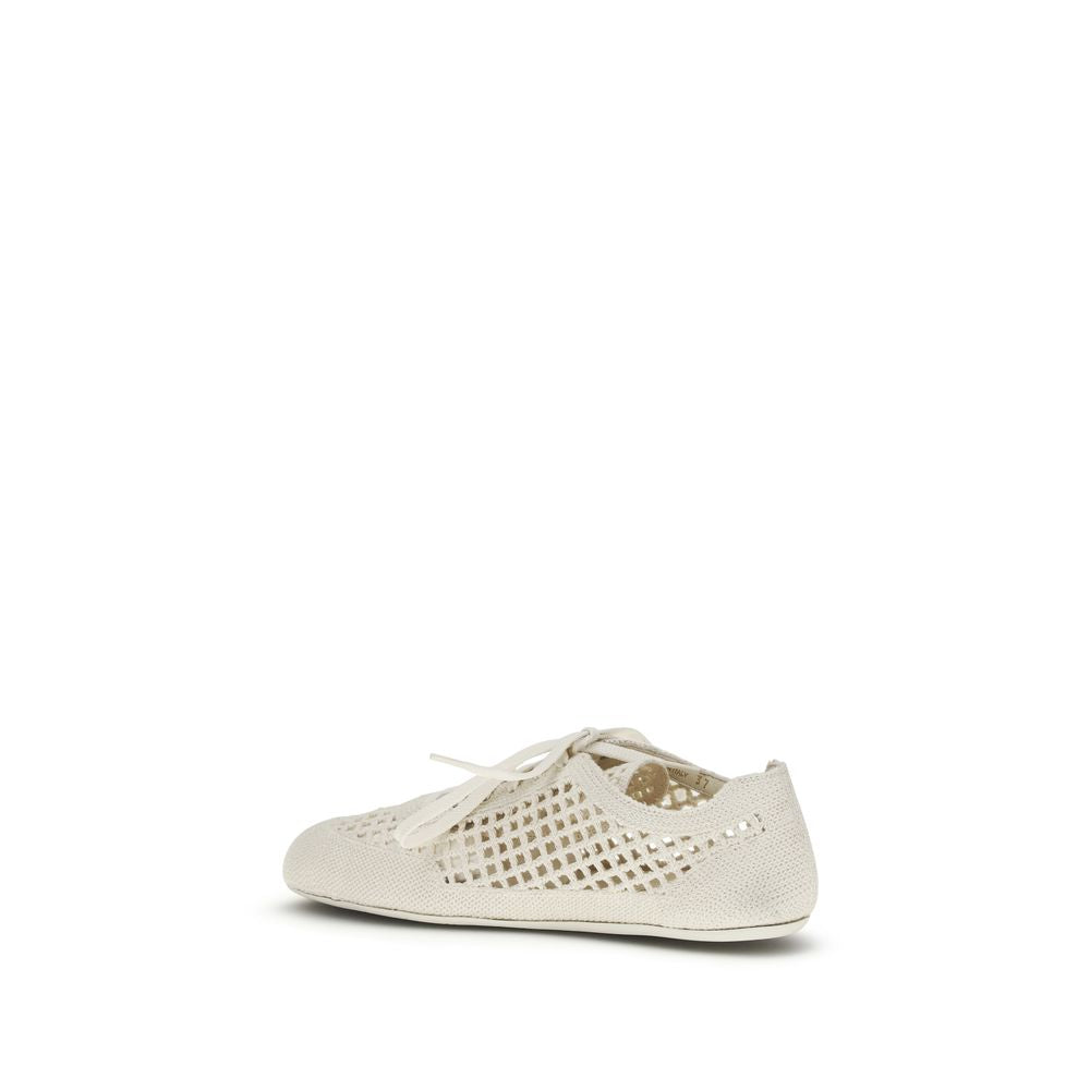 Prada Crochet Knit Logo Sneakers