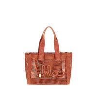 Chloé Multicolor Raffia East-West Banana Tote Bag