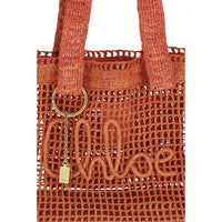 Chloé Multicolor Raffia East-West Banana Tote Bag