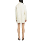 Prada Double-Breasted Wool Coat – Ivory