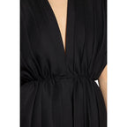 Gucci Sculpted Pleat Wool Mini Dress