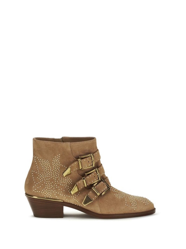 Chloé Multicolor Calf Leather Susan Ankle Boots