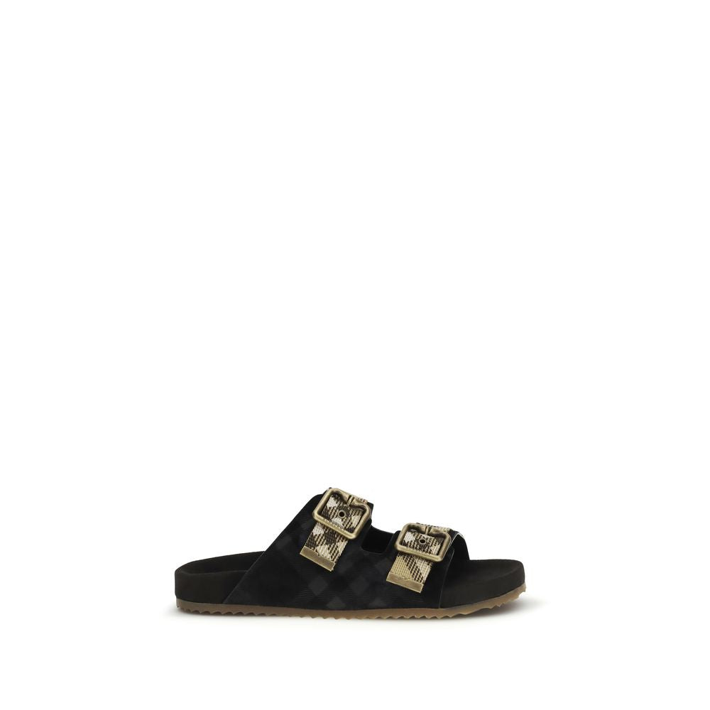 Burberry Urchin Suede Check Sandals