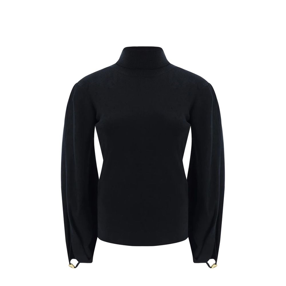 Chloé Black Wool Cropped Sweater