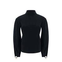 Chloé Black Wool Cropped Sweater