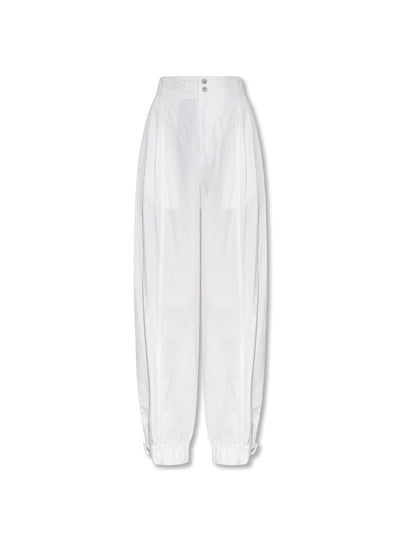 Bottega Veneta Cotton-Blend Zip-Fly Trousers — White