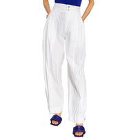 Bottega Veneta Cotton-Blend Zip-Fly Trousers — White