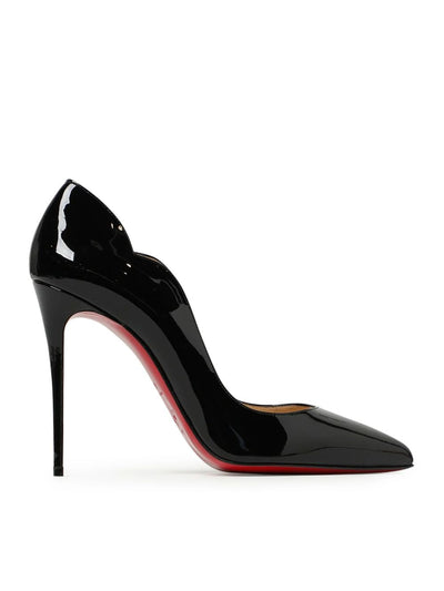 Christian Louboutin Black Patent Leather Hot Chick Pumps 100