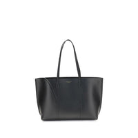 Tory Burch Perry Leather Tote Bag — Black