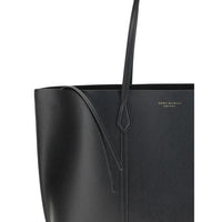 Tory Burch Perry Leather Tote Bag — Black