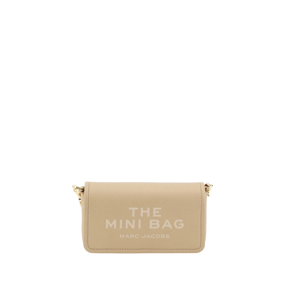 Marc Jacobs Mini Bag Leather Shoulder Bag — Beige