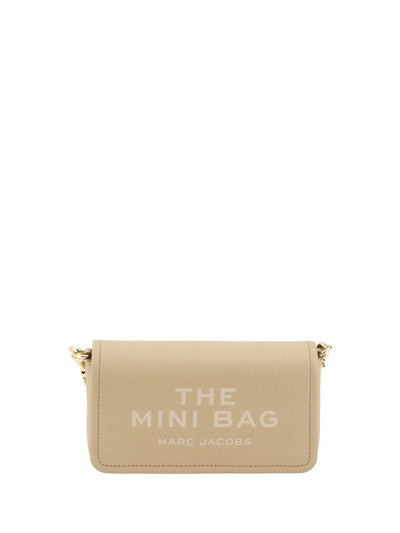 Marc Jacobs Mini Bag Leather Shoulder Bag — Beige