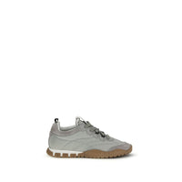 Miu Miu Tyre Technical Fabric Sneaker — Grey