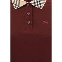 Burberry Check Collar Polo-Style Cotton Dress