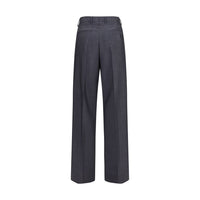 Miu Miu Kid Mohair Straight-Leg Trousers