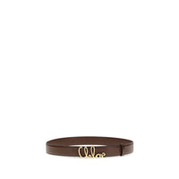Chloé Iconic Logo Belt — Brown
