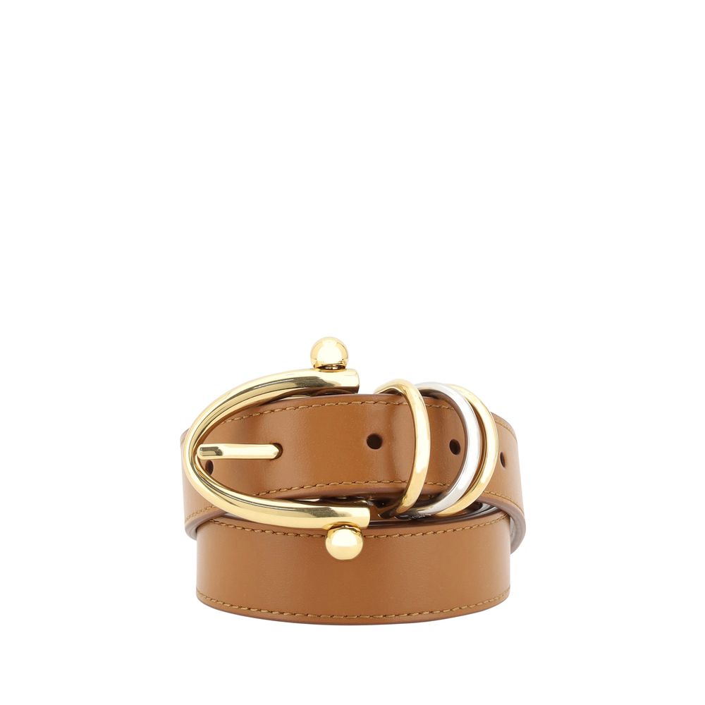Chloé Bracelet Leather Belt — Beige