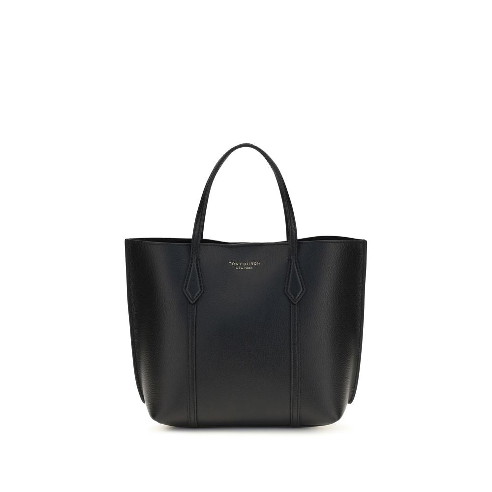 Tory Burch Perry Leather Handbag — Black