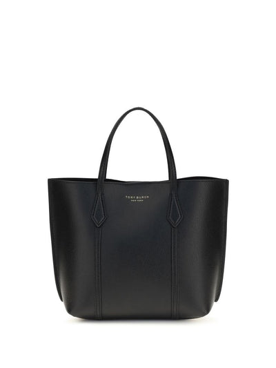 Tory Burch Perry Leather Handbag — Black