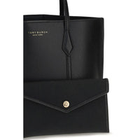 Tory Burch Perry Leather Handbag — Black