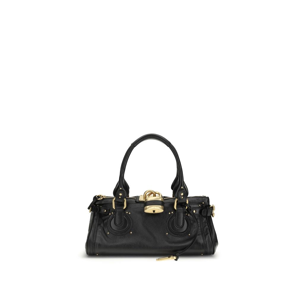 Chloé Paddington Buffalo Leather Bag — Black