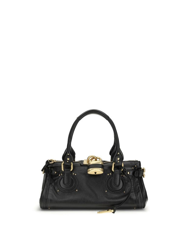 Chloé Paddington Buffalo Leather Bag — Black