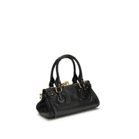 Chloé Paddington Buffalo Leather Bag — Black