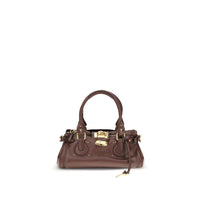 Chloé Paddington Buffalo Leather Bag — Bordeaux