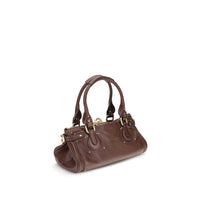 Chloé Paddington Buffalo Leather Bag — Bordeaux