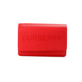 Burberry Hampshire Small Embossed Logo Leather Crossbody — Red