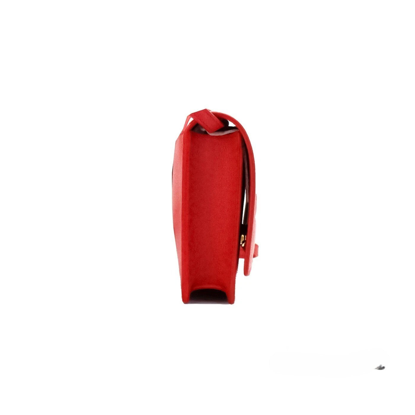 Burberry Hampshire Small Embossed Logo Leather Crossbody — Red